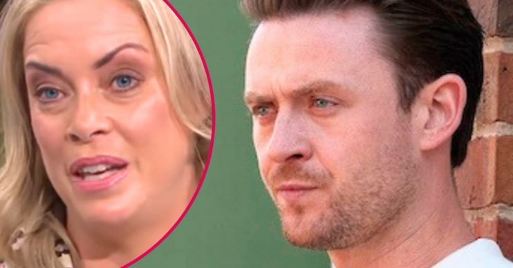 Coronation Street's Joel Deering, a bubble with Sharon Marshall in