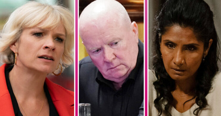 EastEnders' Nicola, Phil, Suki