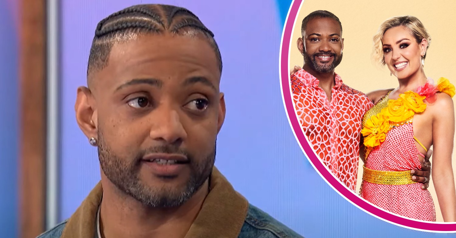 JB Gill on Loose Women and smiling in Strictly press photo with Amy Dowden