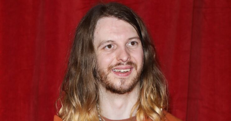 Emmerdale star James Moore smiling at Soap Awards