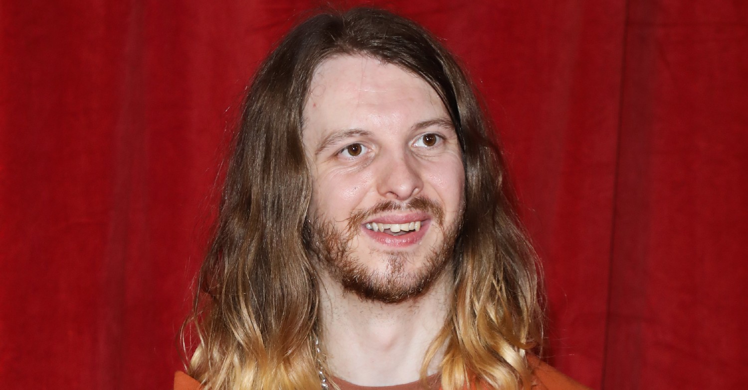 Emmerdale star James Moore smiling at Soap Awards