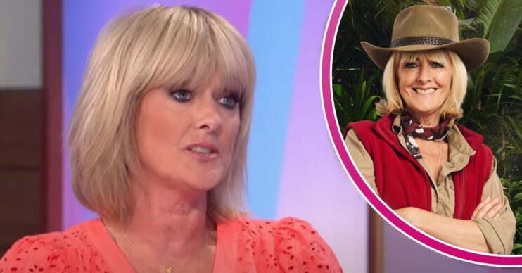 ED! composite of Jane Moore speaking on Loose Women and smiling I'm A Celebrity official image