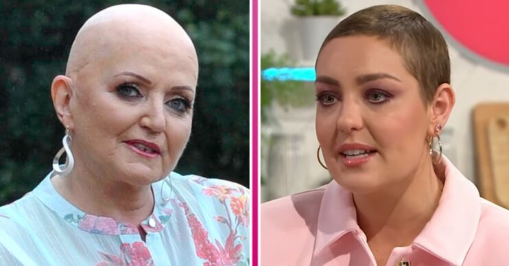 Linda Nolan and Amy Dowden side by side