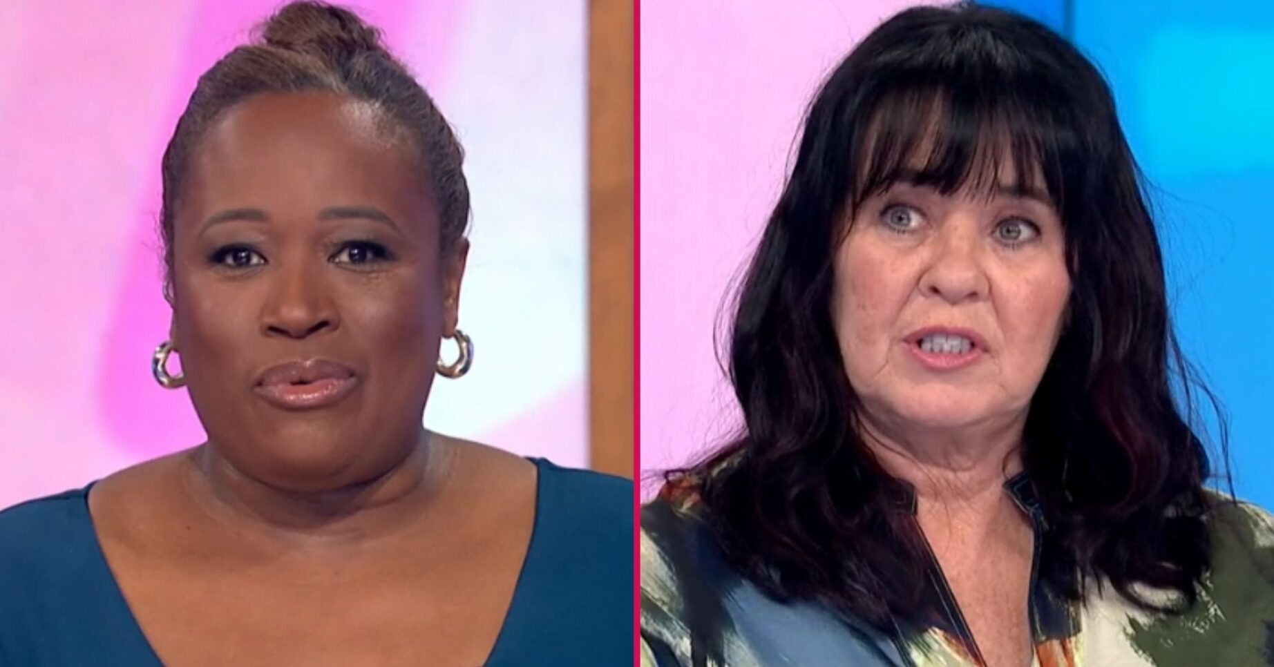ED! composite of Charlene White and Coleen Nolan on Loose Women