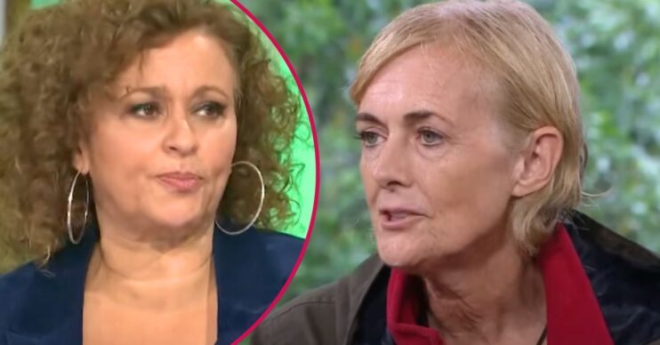 ED! composite of Nadia Sawalha on Loose Women and Jane Moore in I'm A Celebrity exit interview