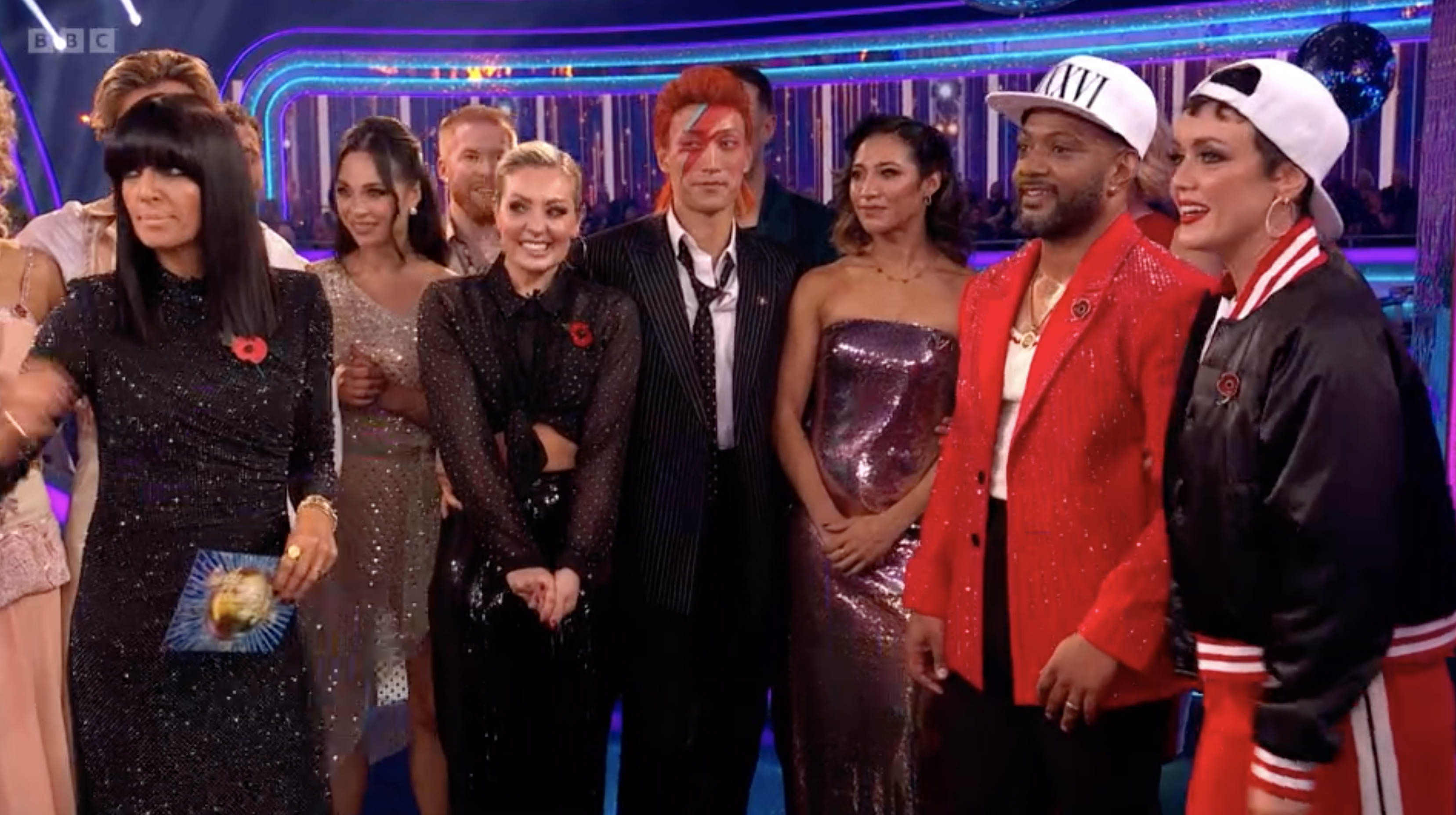 Amy Dowden stood alongside JB Gill and Lauren Oakley on Strictly
