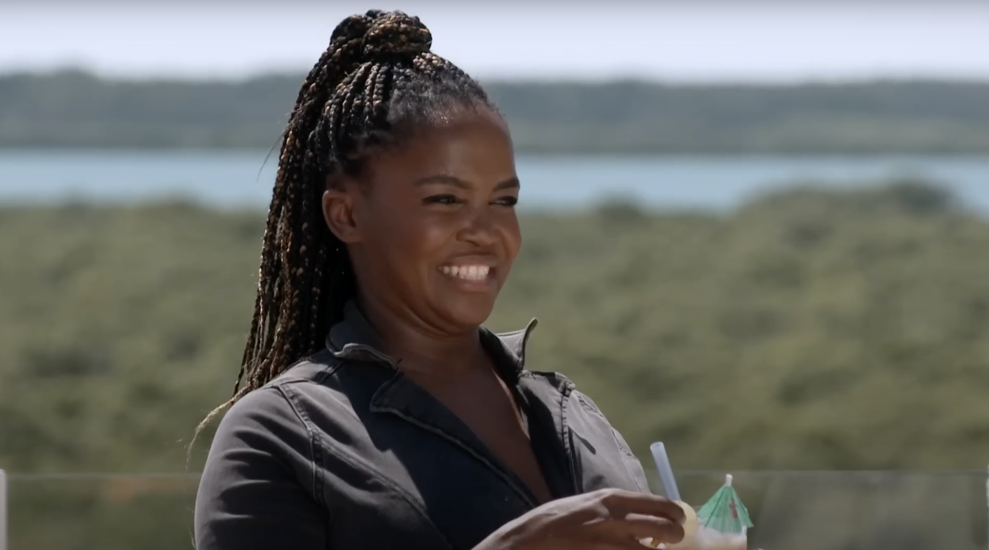 Oti Mabuse smiling on I'm A Celebrity