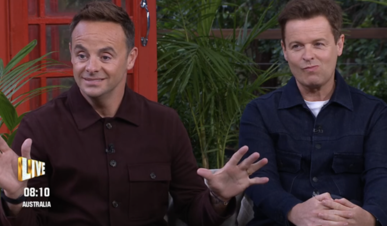 Ant and Dec talking on I'm A Celebrity Unpacked