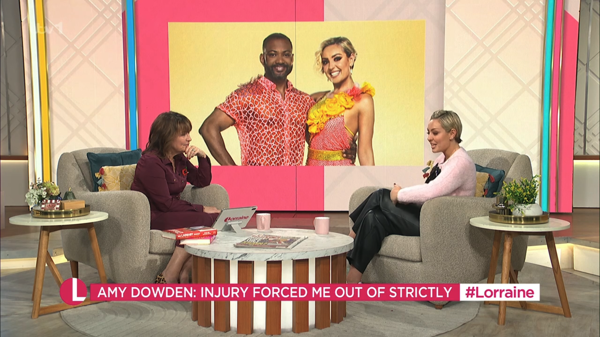 Lorraine Kelly speaking to Amy Dowden today