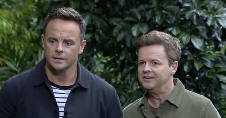 Ant and Dec watch on during one of the I'm A Celebrity trials