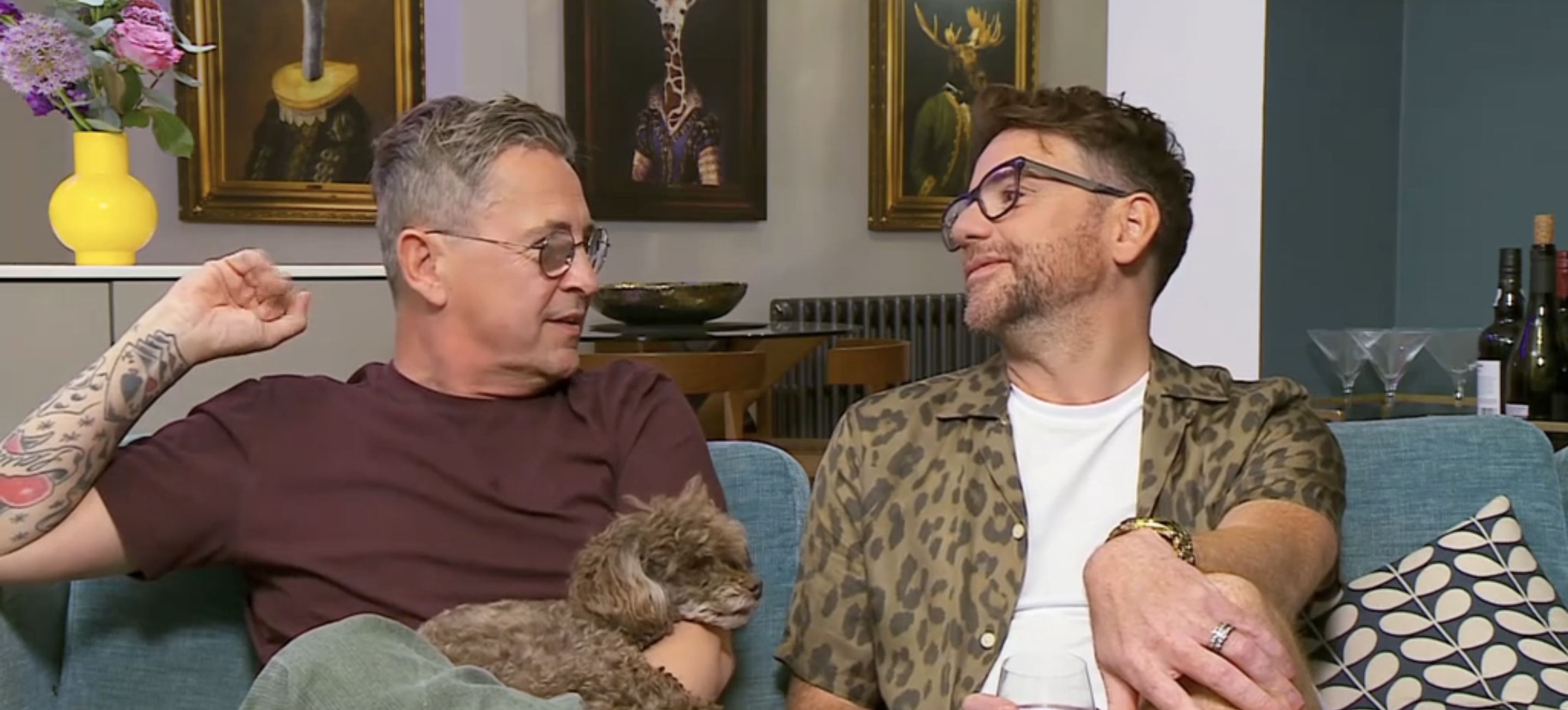 Stephen Webb and Daniel Lustig on Gogglebox