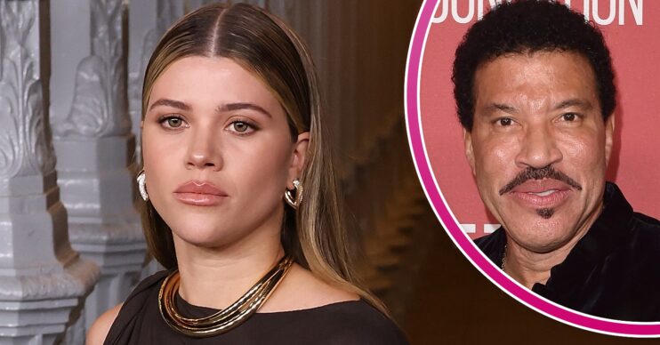 ED! composite of Sofia Richie posing at fashion event and Lionel Richie smiling at event
