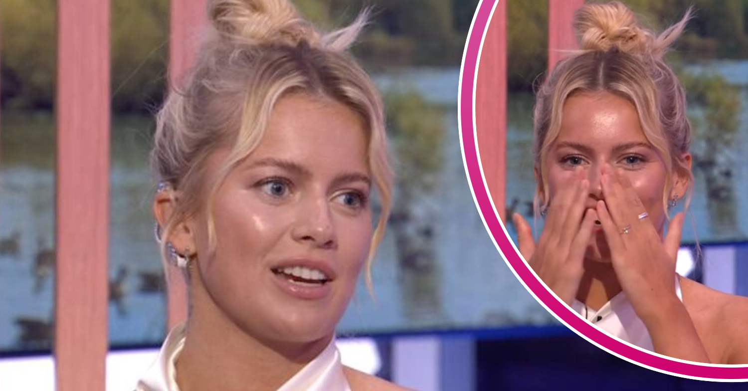 Strictly contestant Tasha Ghouri on The One Show looking upset