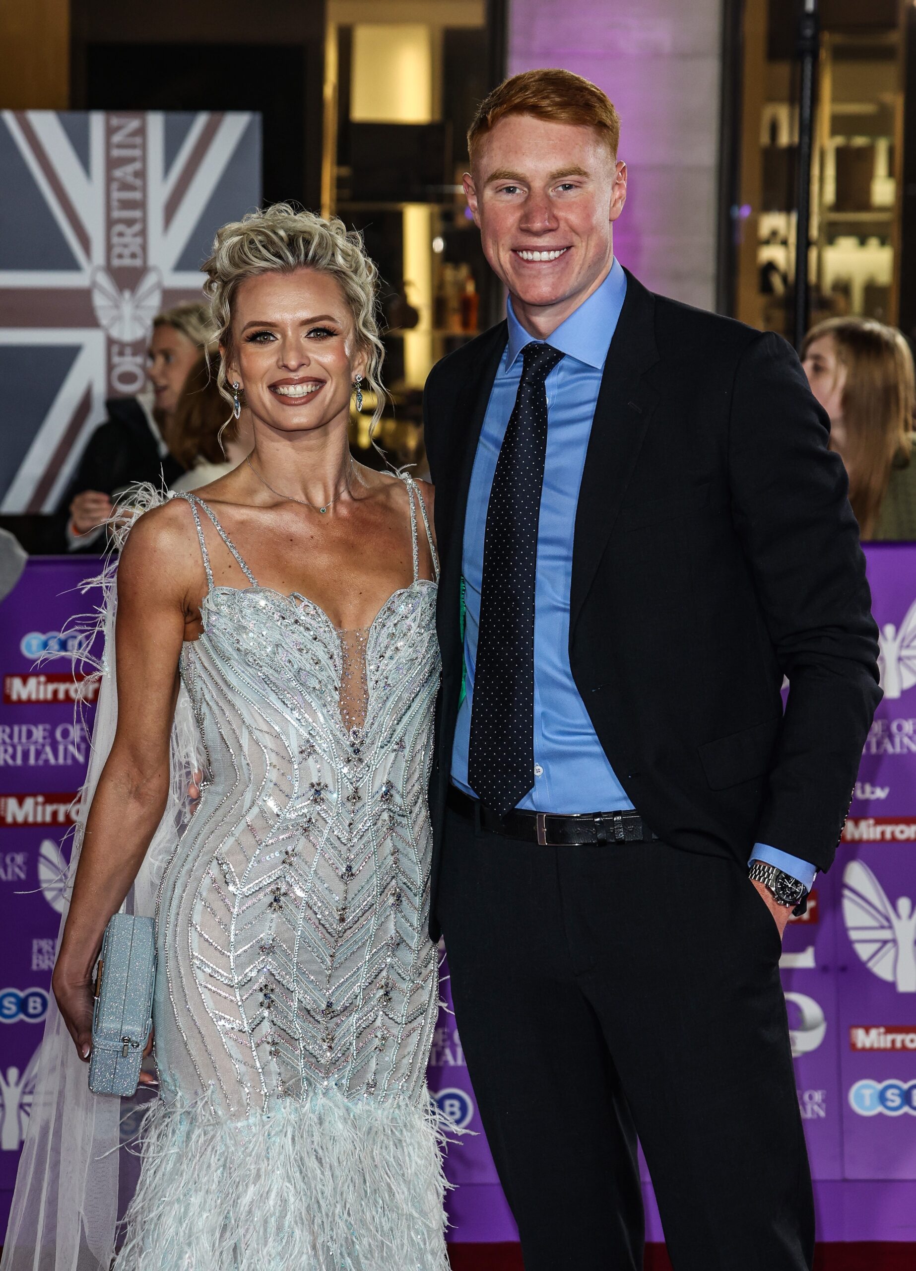 Tom Dean and Nadiya Bychkova at Pride of Britain Awards
