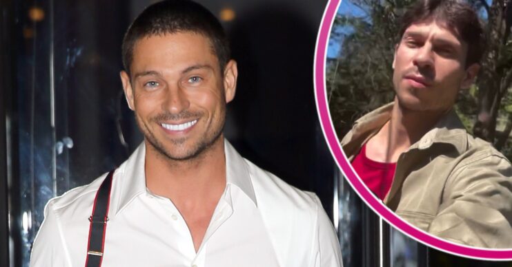 ED! composite of Joey Essex smiling in white shirt and in jungle on Instagram