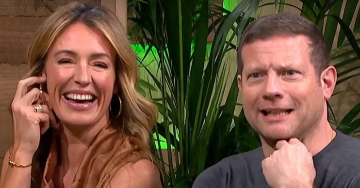 Cat Deeley and Dermot O'Leary smiling