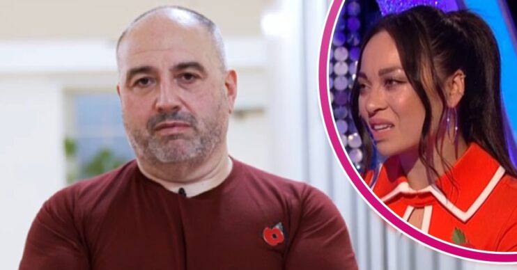 Wynne Evans speaking in Strictly training and Katya Jones on It Takes Two