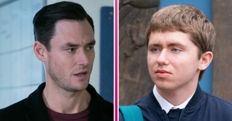 Composite image of Zack and Barney on EastEnders (Credit: BBC/Composite: ED!)