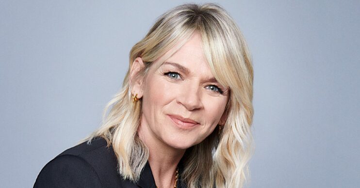 Zoe Ball posing in a BBC promo shot