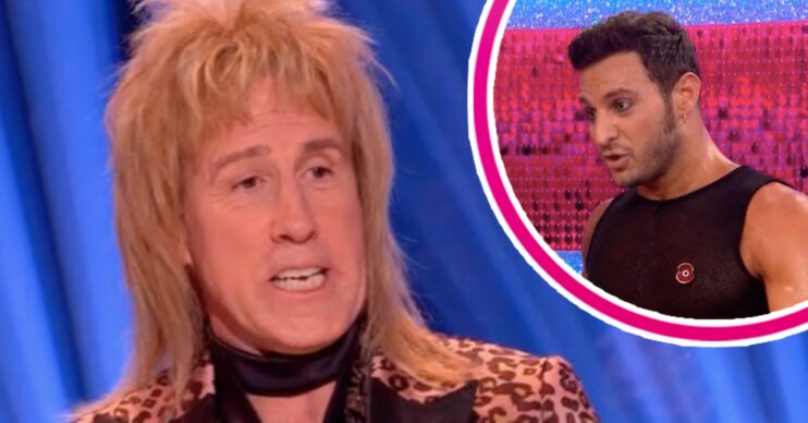 Anton looking shocked with Vito on Strictly
