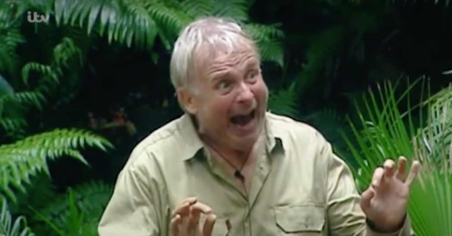 Christopher Biggins shouting on I'm A Celebrity