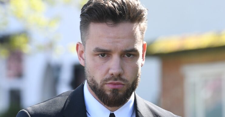 Liam Payne looking serious