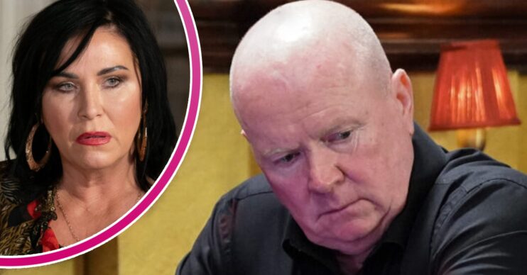 Phil and Kat look serious in EastEnders