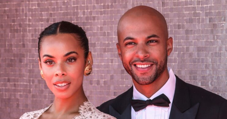 Rochelle and Marvin Humes smiling