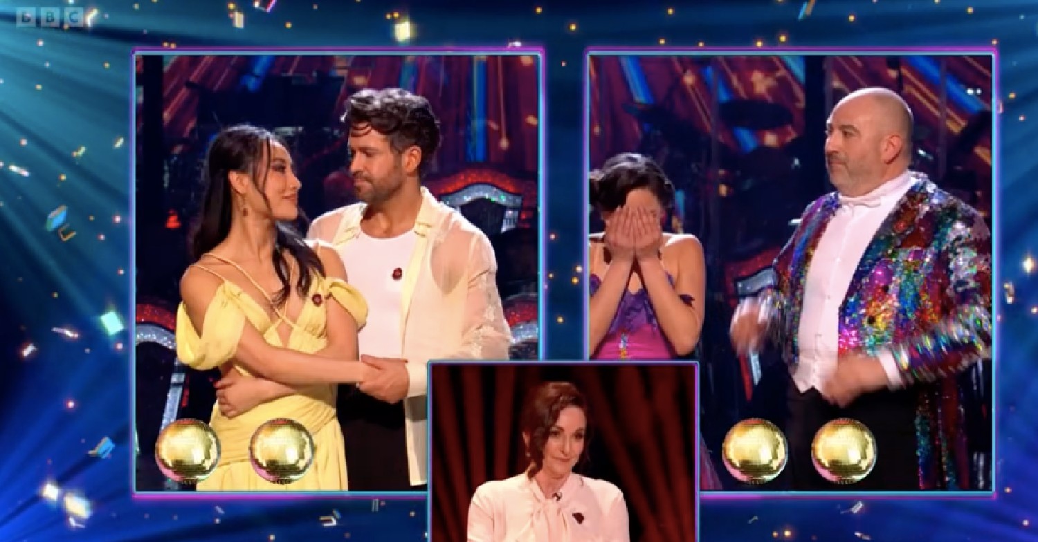 Shayne and Nancy with Katya and Wynne on Strictly 