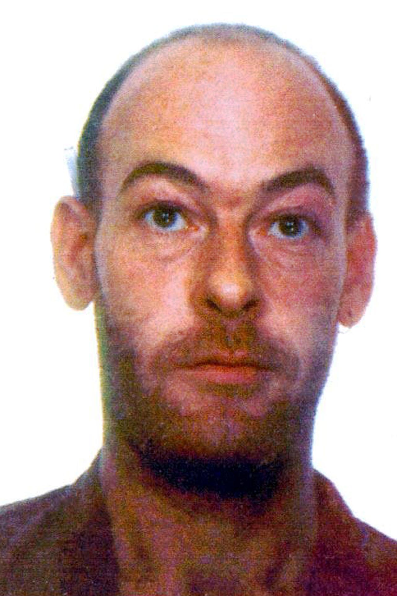 John Sweeney in his mugshot