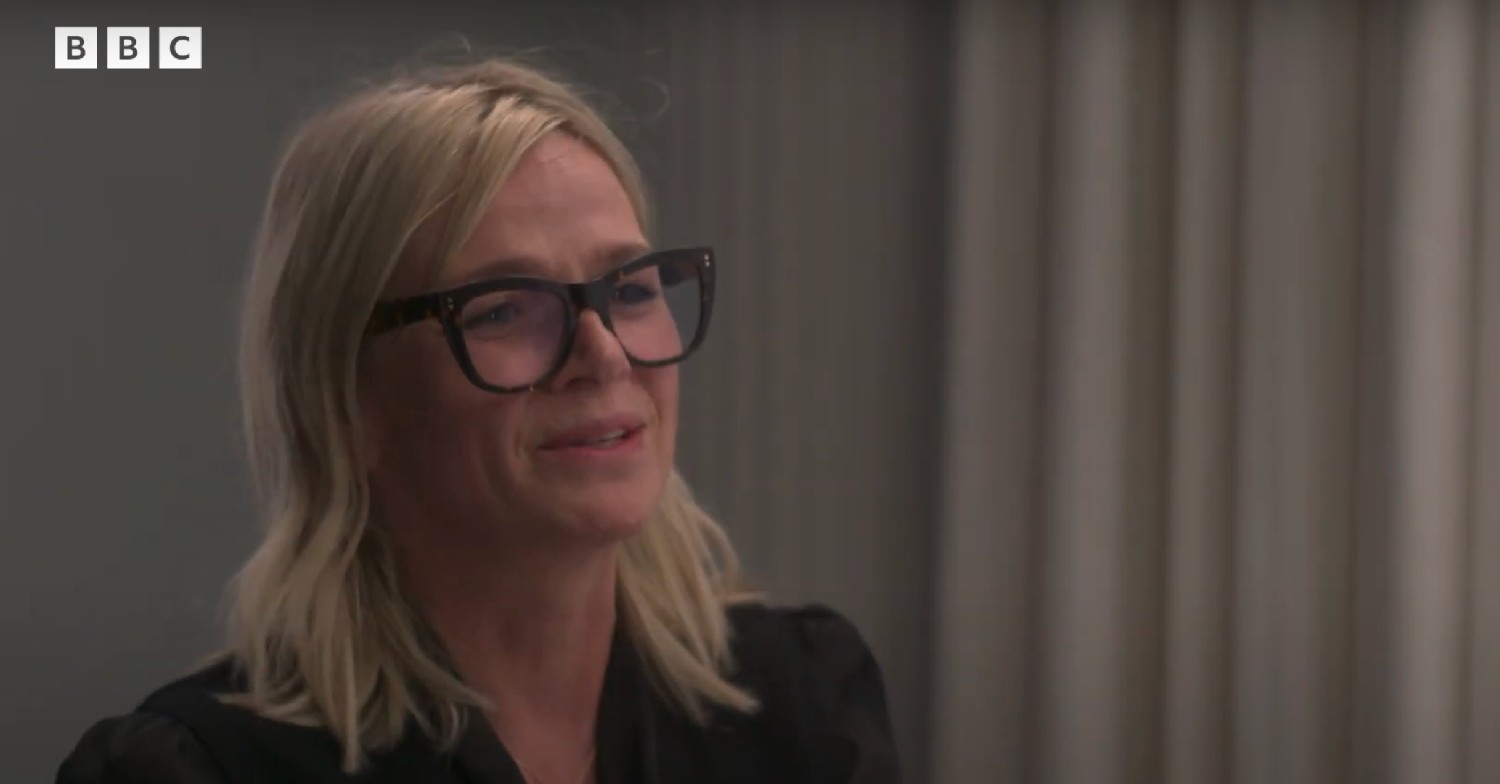 Zoe Ball during an interview 