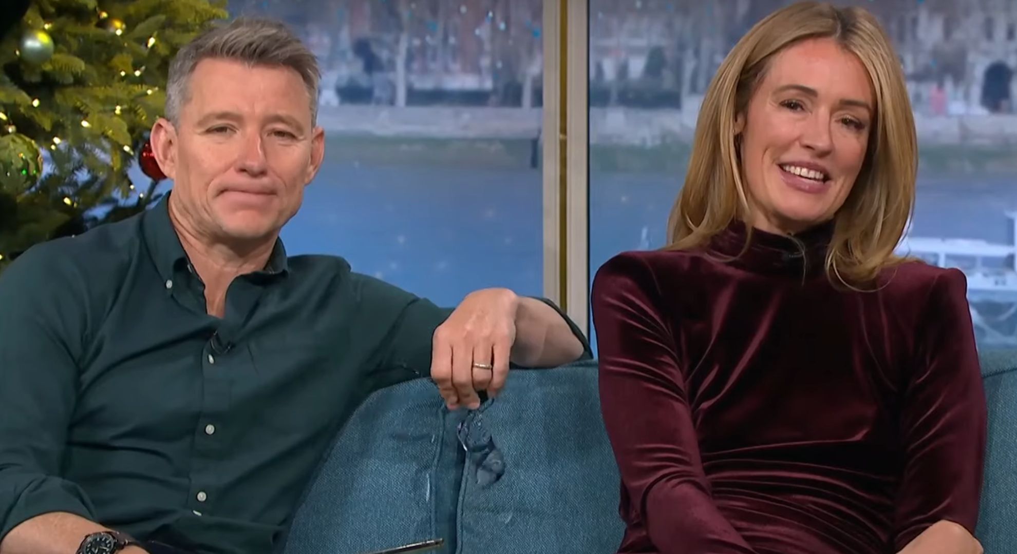 Ben Shephard and Cat Deeley on the This Morning sofa