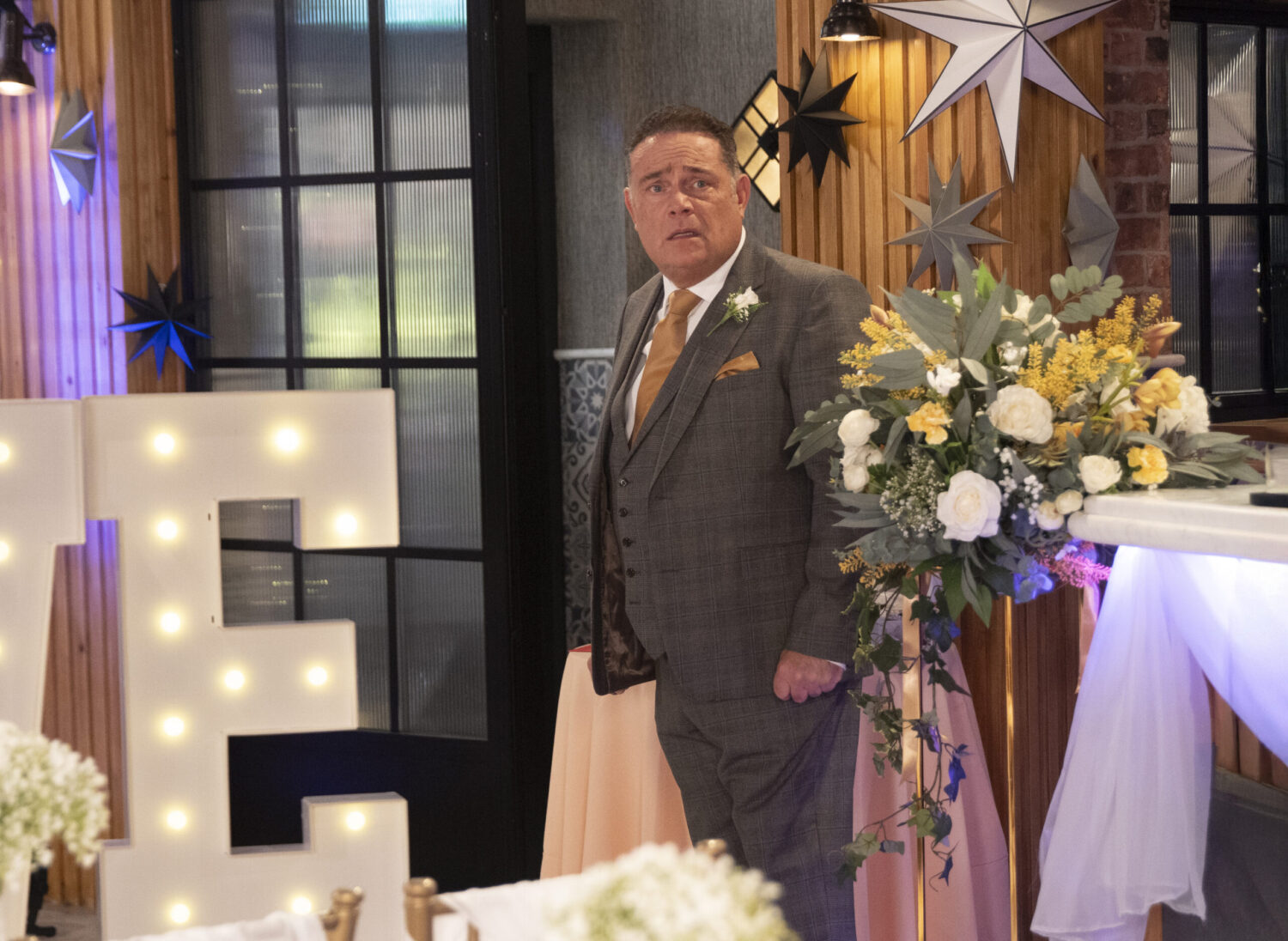 Jesse upset at the wedding