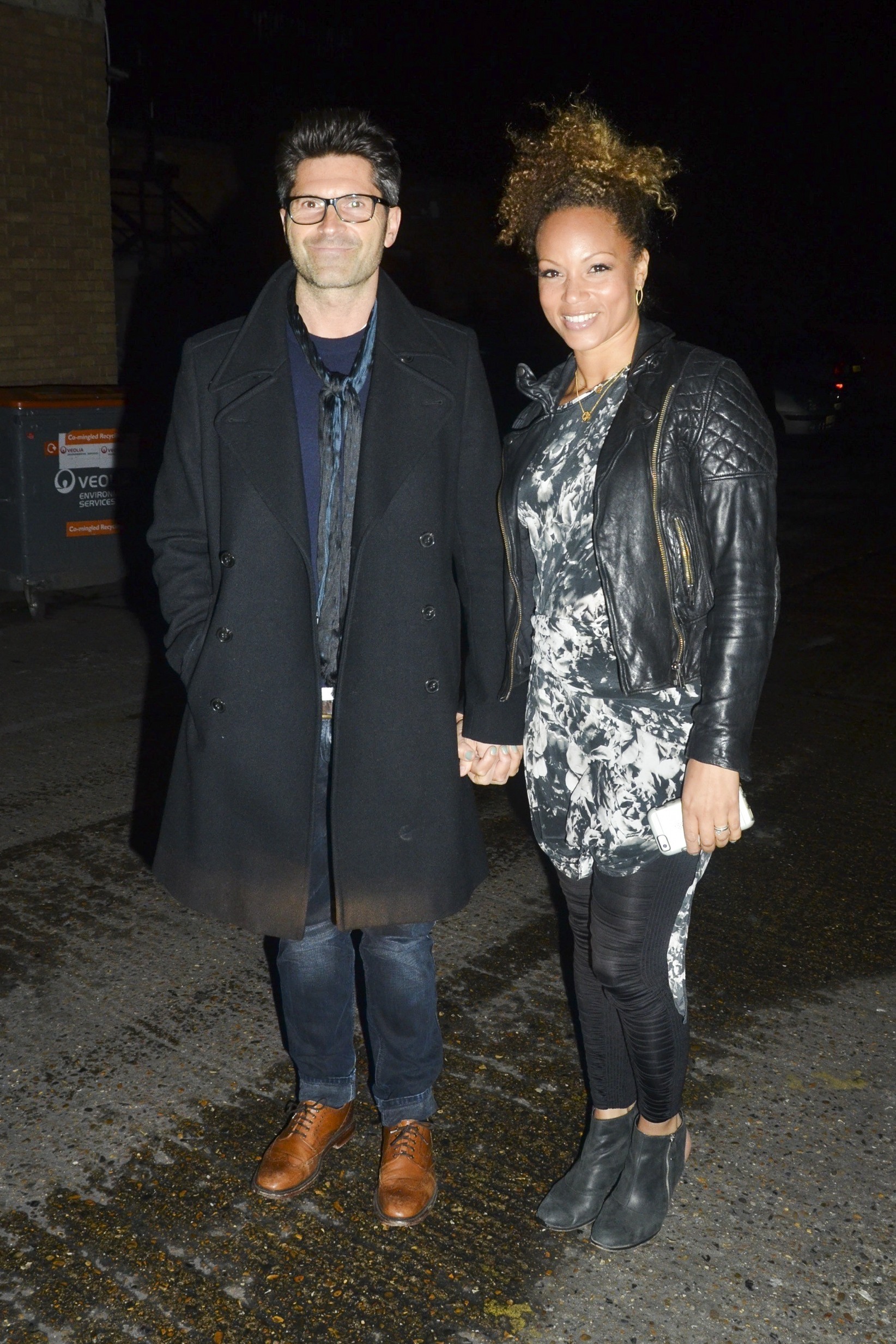 Angela Griffin and Jason Milligan on a night out