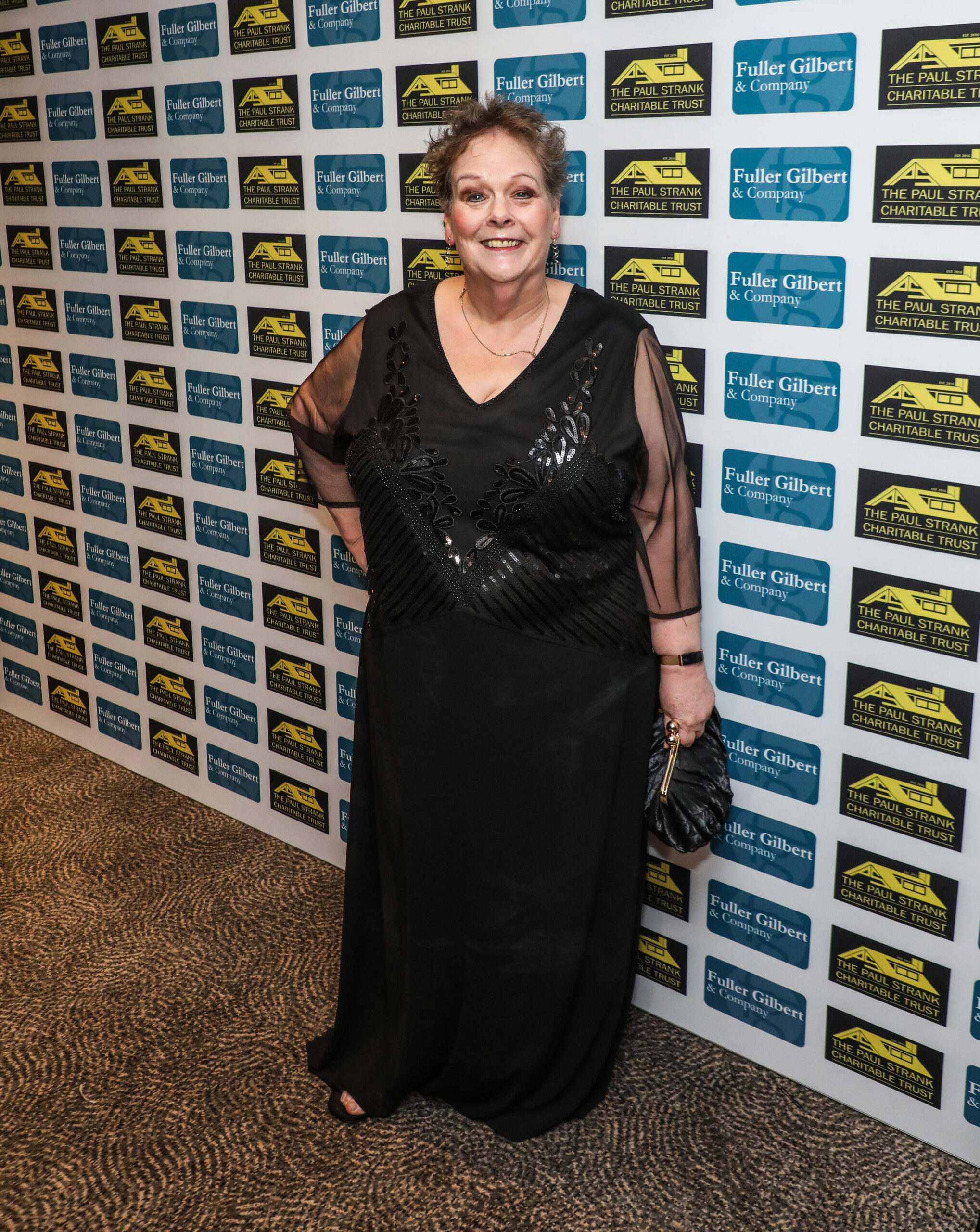 Anne Hegerty on the red carpet