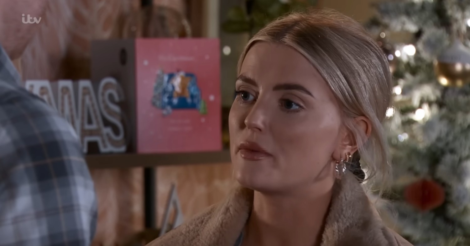 Bethany looks annoyed on Corrie