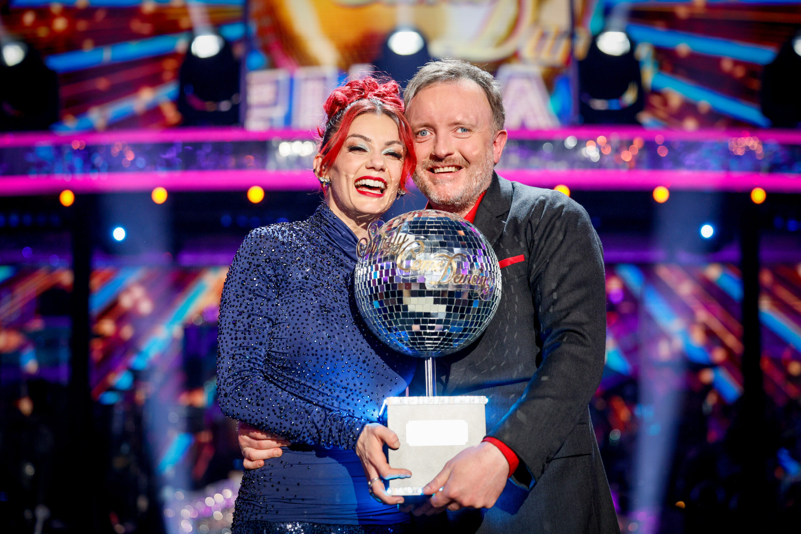 Dianne Buswell and Chris McCausland win Strictly glitterball at final