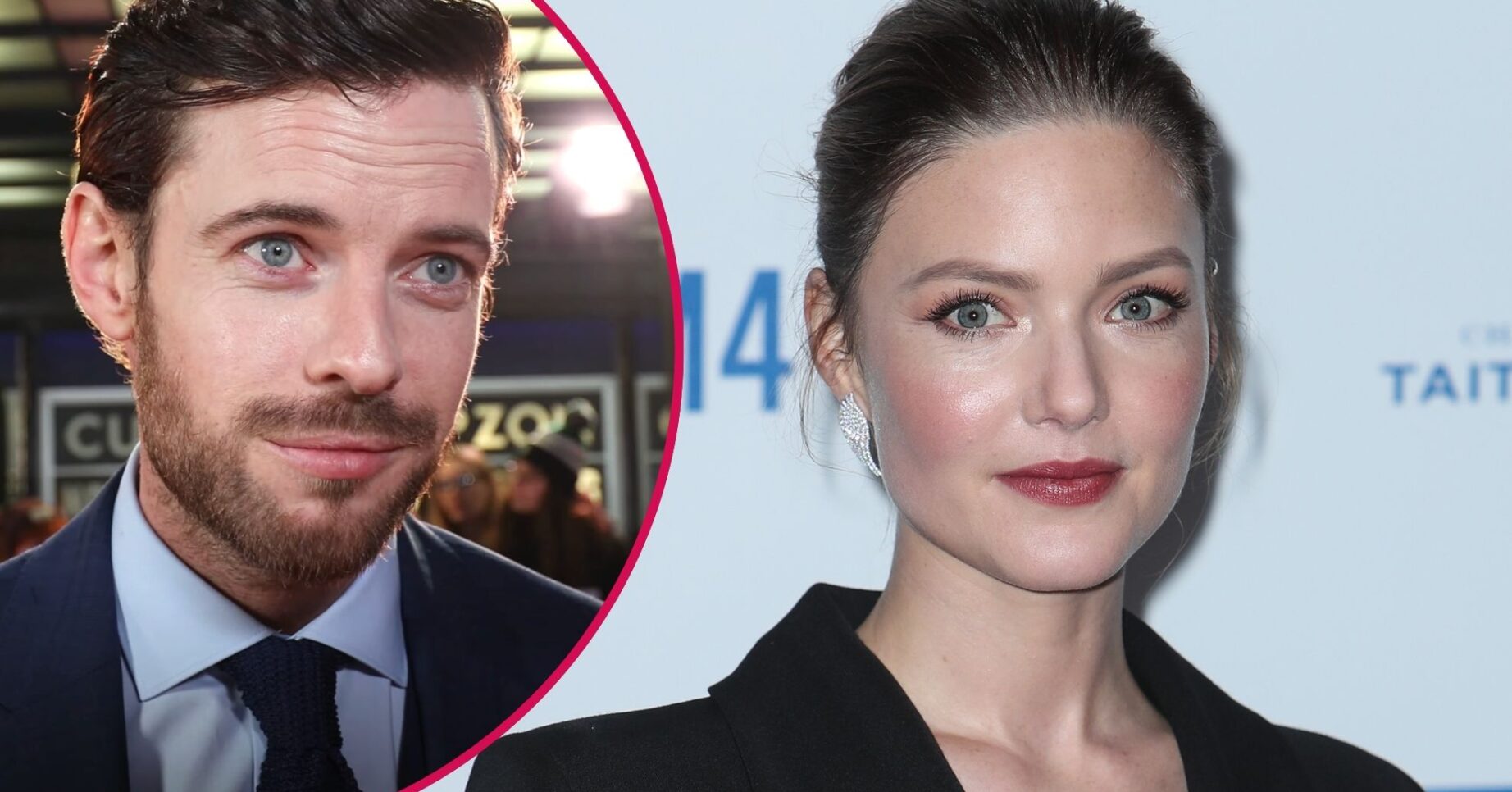 Harry Treadway smiling / Holliday Grainger smiling