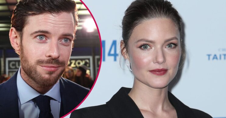 Harry Treadway smiling / Holliday Grainger smiling
