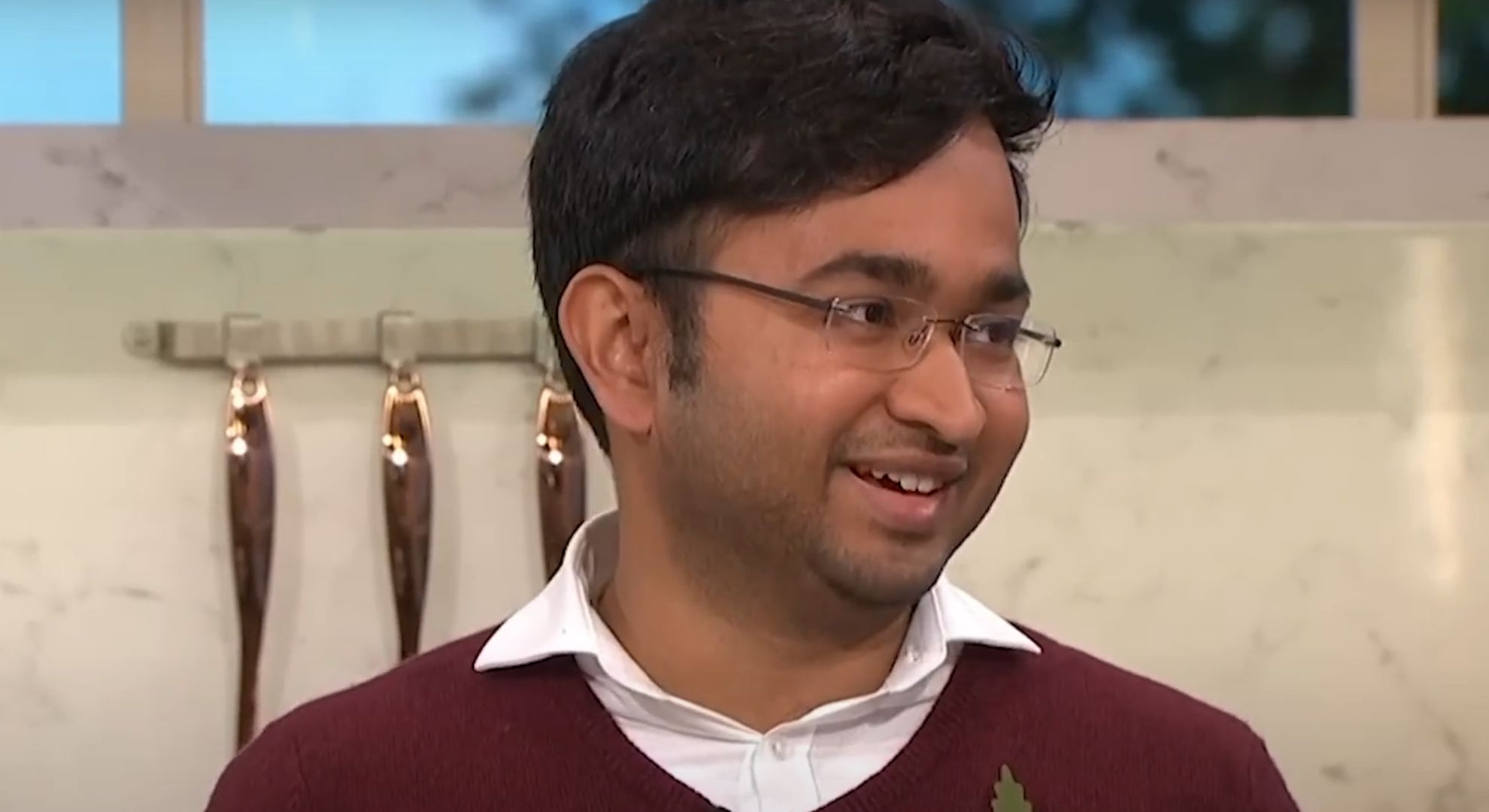 Rahul on This Morning after winning the baking show