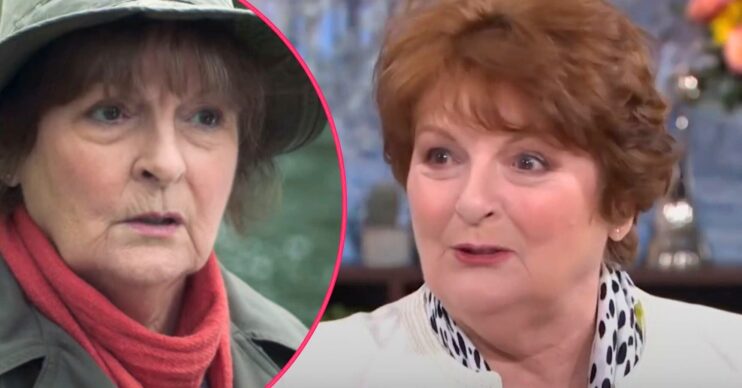 Split image of Brenda Bethlyn in Vera (left) and This Morning (right)