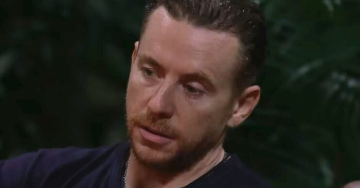 Danny Jones frowning on I'm A Celeb