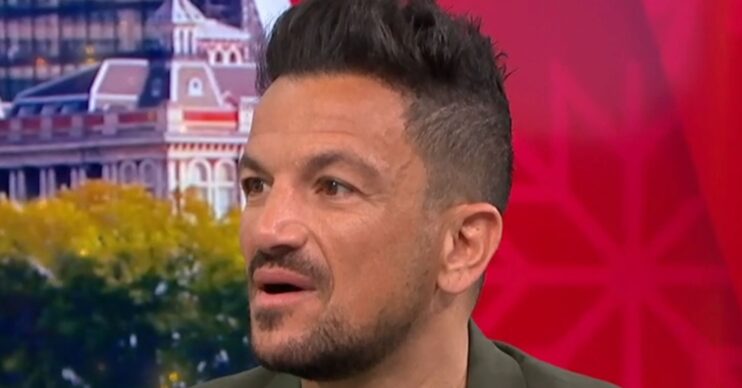 Peter Andre talking on Good Morning Britain