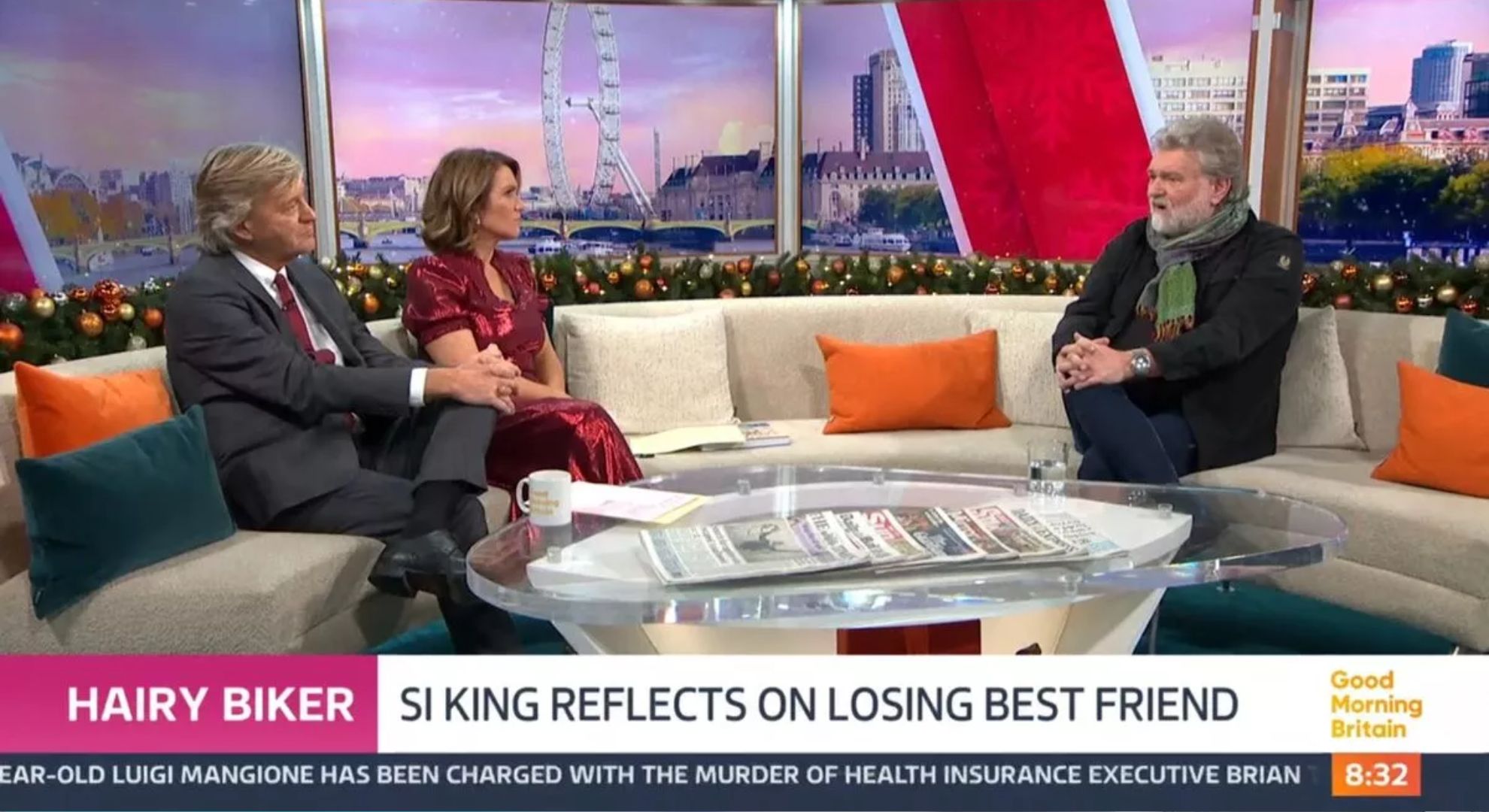 Si King talking to Susanna Reid and Richard Madeley on GMB
