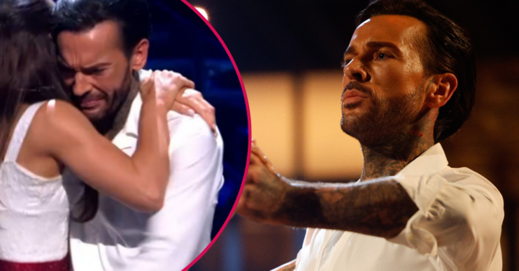 Pete Wicks dancing and crying on Strictly