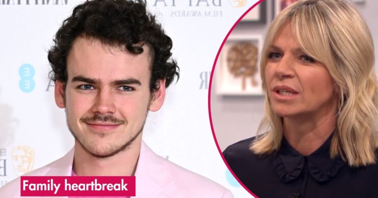 ED! composite of Zoe Ball on Lorraine and her son Woody Cook at event