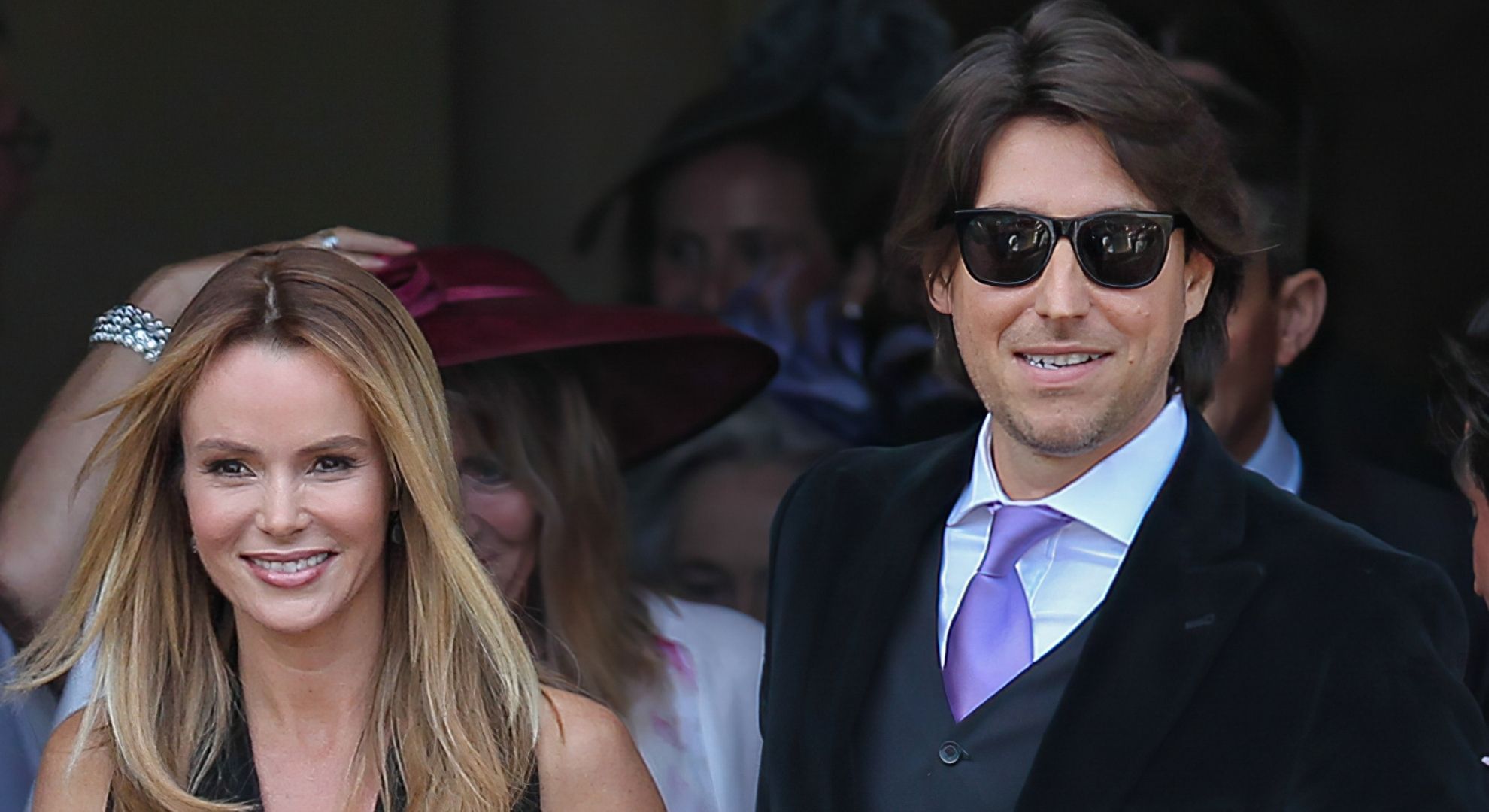Amanda and her husband smiling