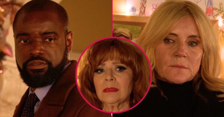 Junior, Elaine and Cindy on EastEnders