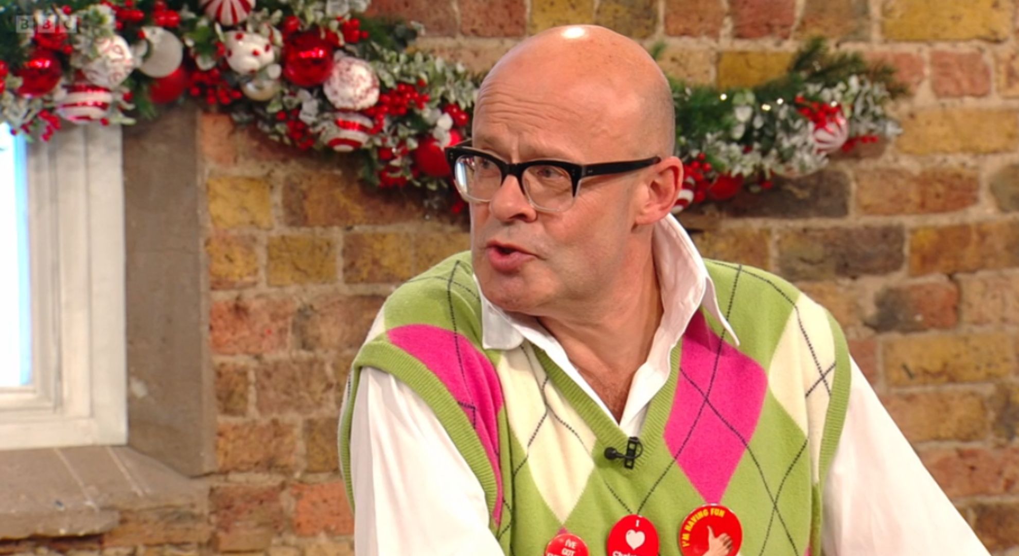 Harry Hill talking on Saturday Kitchen today