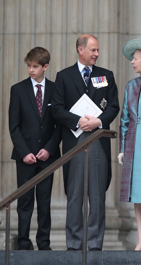 James, Earl of Wessex, and Prince Edward during royal event